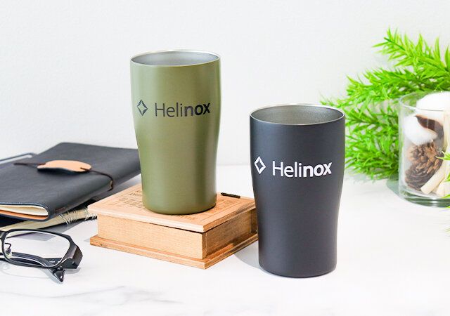 『Helinox 15th Anniversary BOOK 真空断熱Smart Tumbler OLIVE ver.』／『Helinox 15th Anniversary BOOK 真空断熱Smart Tumbler BLACK ver.』