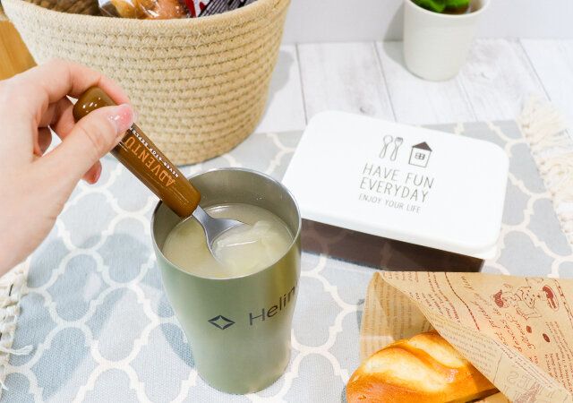 真空断熱Smart Tumbler OLIVE ver. ホット使用例