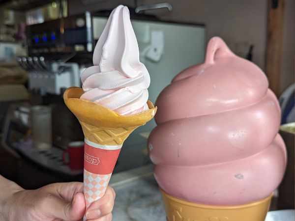 バラソフトクリーム