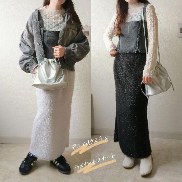 TT*ビスチェ+POを着用したコーデ