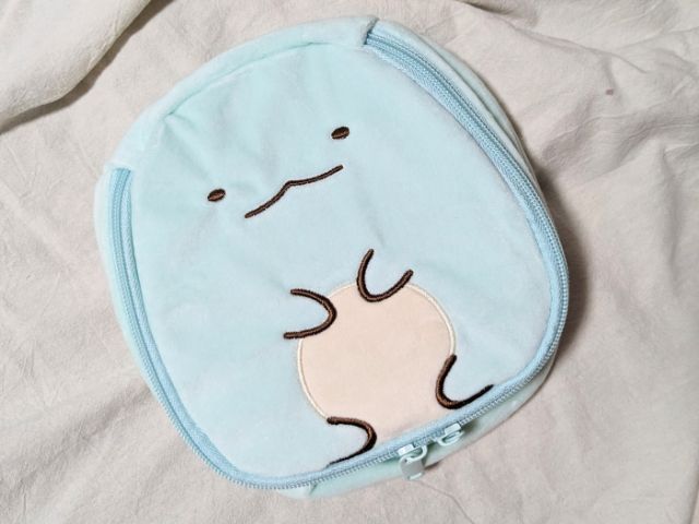 すみっコぐらしふわふわおすわりポーチとかげver.