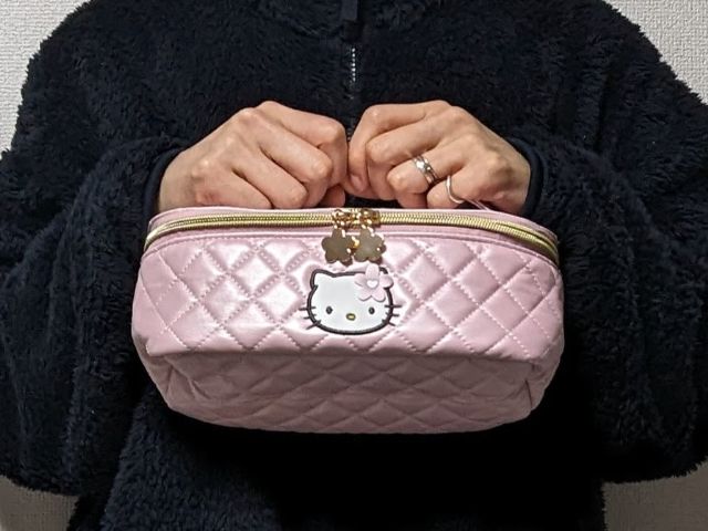 ポーチを手で持った状態