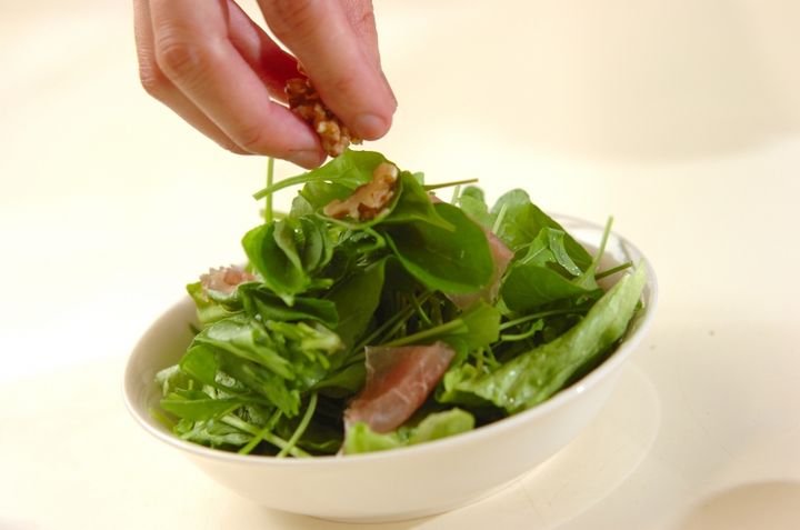 ルッコラサラダの作り方1