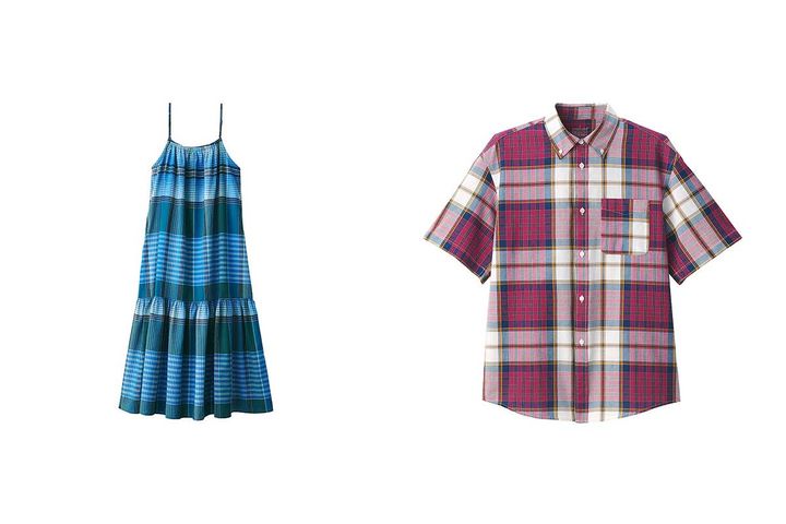 無印良品 マドラスチェックチェックシリーズ