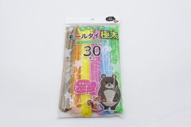 キャンドゥのモケモケ極太モールタイ／30Pのパッケージ