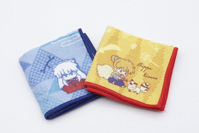 ダイソーの犬夜叉ミニハンカチタオルのカラーバリエーション