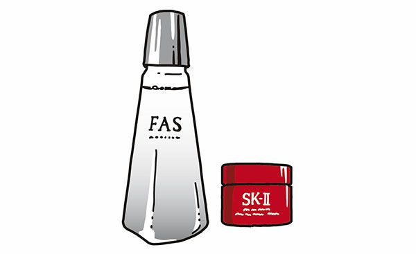 化粧品／FASの美容液、SK-Ⅱのクリーム