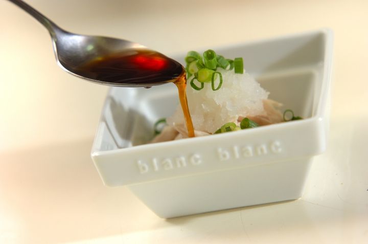 鶏ささ身のみぞれがけの作り方2