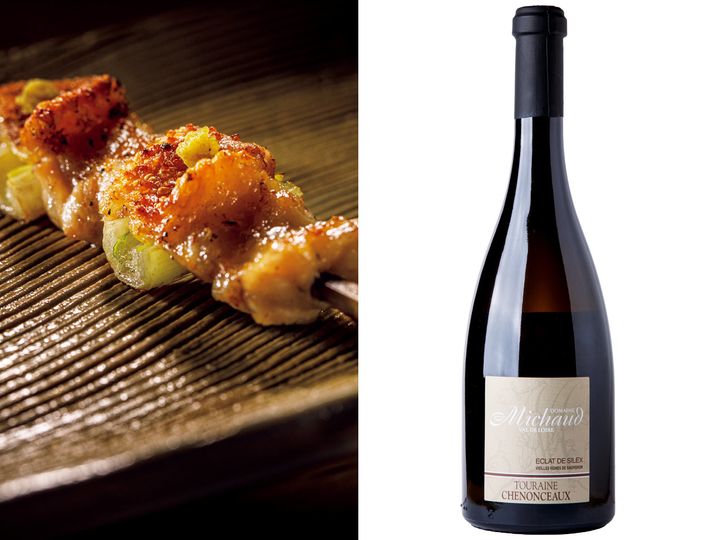 大塚『やきとり 結火』の「手羽」とロワールのソーヴィニヨンブラン