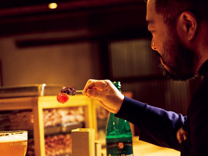 虎ノ門ヒルズ『虎ノ門 焼鳥 國よし』の「ちょうちん」