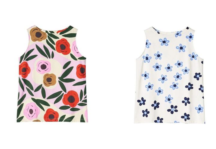 マリメッコとユニクロの2024年サマーコレクション ノースリーブTシャツ