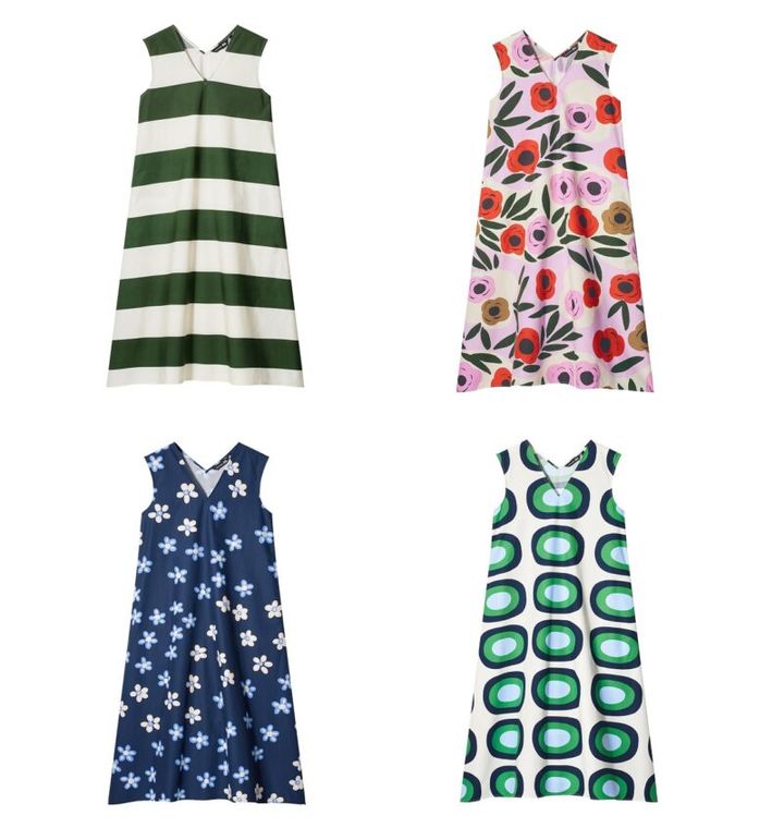 ユニクロとマリメッコのコラボ ノースリーブワンピース