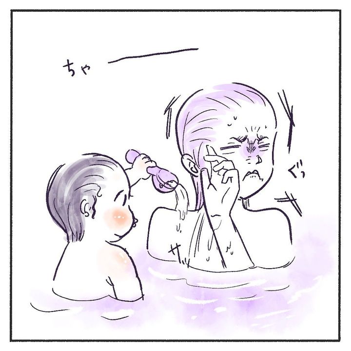 じーたんとお風呂中4