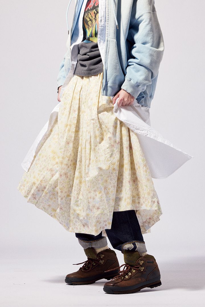 気温差のある春に楽しみたいレイヤードコーデ5選