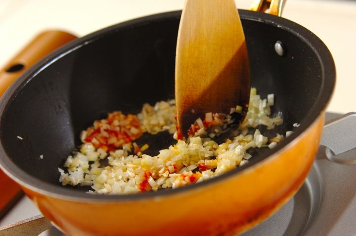 豆腐の麻婆あんかけの作り方1