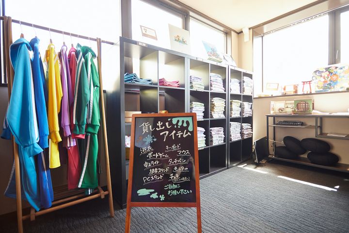 貸し出しコーナーは便利アイテムがたくさん