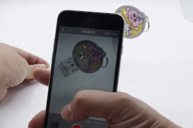 セリアの推し活 推し撮り棒の使用例