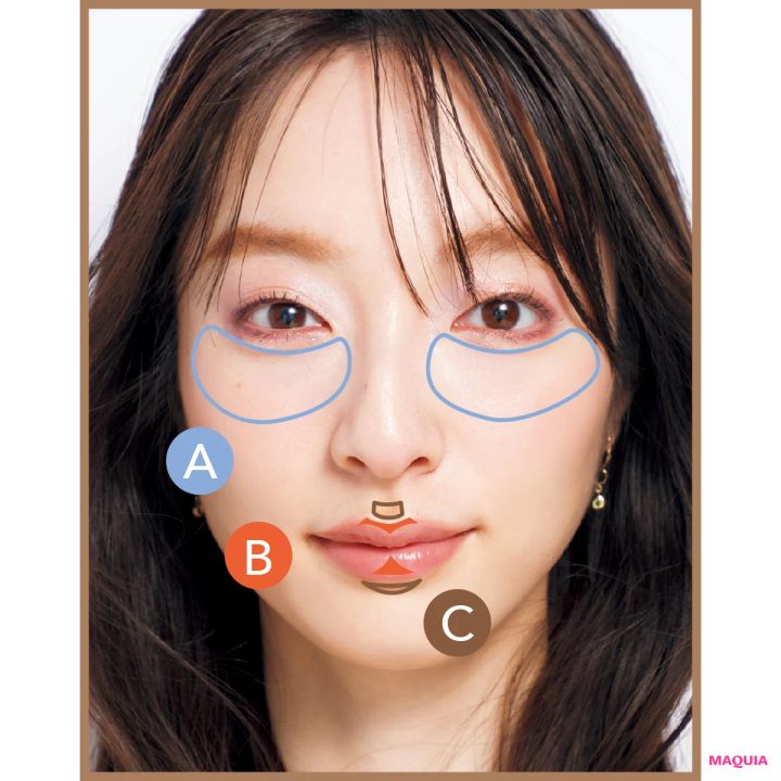 コンシーラーで中顔面を短縮！ YouTuberマリリンさんの小顔見えテクニック_6