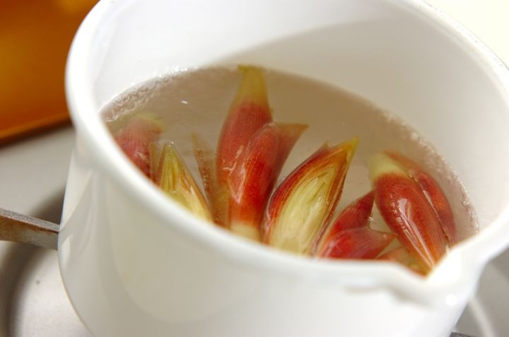 ミョウガとキュウリの甘酢漬けの作り方1