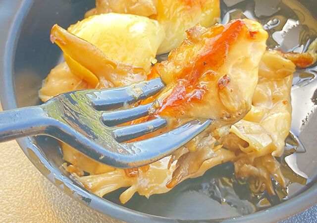 ダイソーの調理にも使えるフォークは軽量でタフでアウトドアシーンにおすすめ