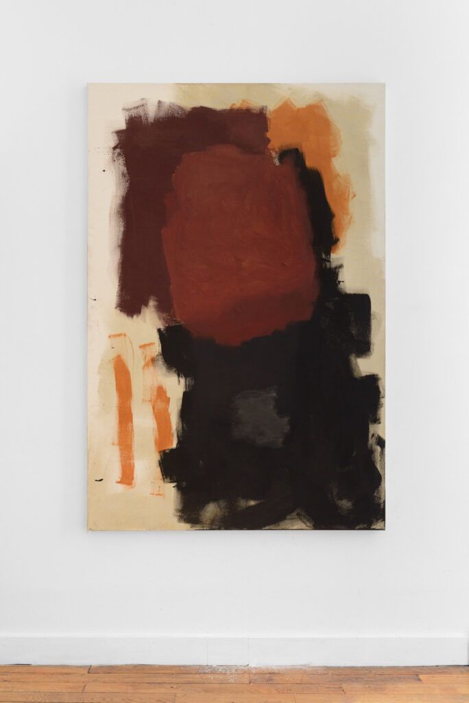 Sans titre (razzle dazzle), Edgar Sarin 2023 Pigment on canvas, 180 x 120 cm. Photo: Gregory Copitet ©︎ Edgar Sarin