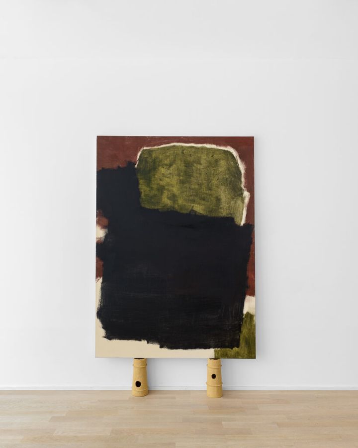 Haniwa Boogie-Woogie, Edgar Sarin. 2023 Oil on canvas, 195 x 140 cm. Photo: Gregory Copitet ©︎Edgar Sarin