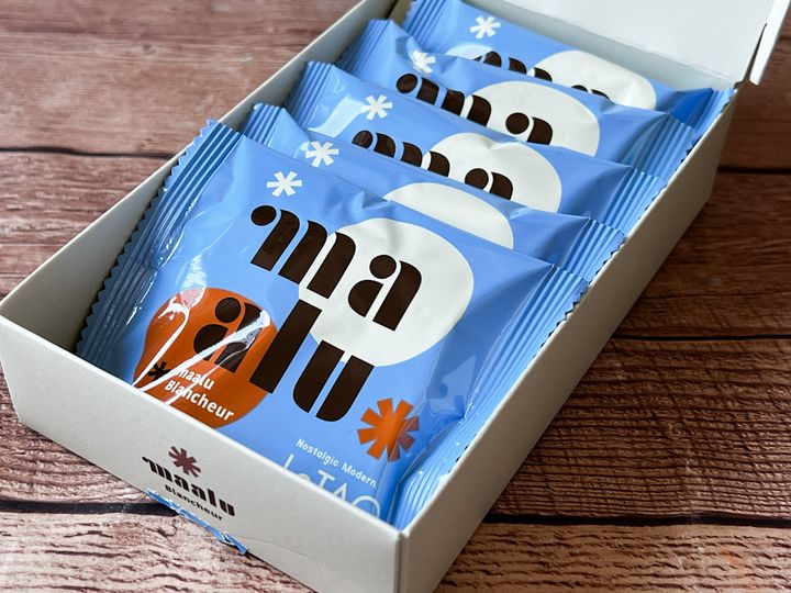 箱を開けた「まあある ショコラブラン 」