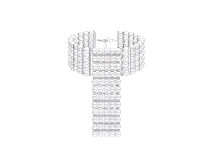 画像: 【TASAKI】「バランス パレス チョーカー」［18K ホワイトゴールド、あこや真珠、ダイヤモンド］¥55,000,000（税込） ©TASAKI