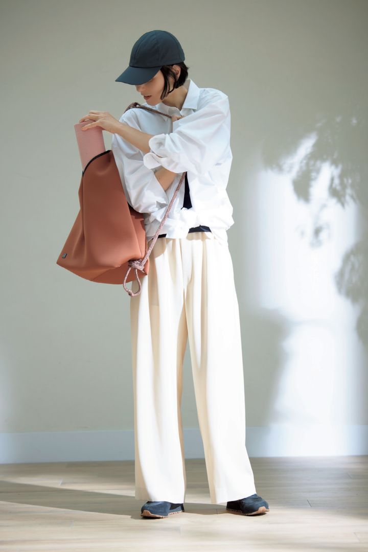 白シャツ 着まわし 白シャツコーデ