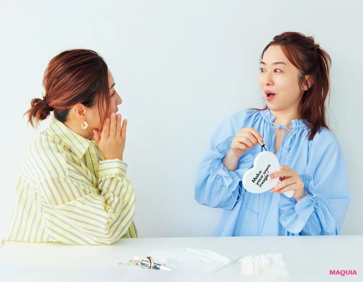 長井かおりさん×YouTuberあいりさん、即盛りを叶える棒モノコスメの実力を検証！_13