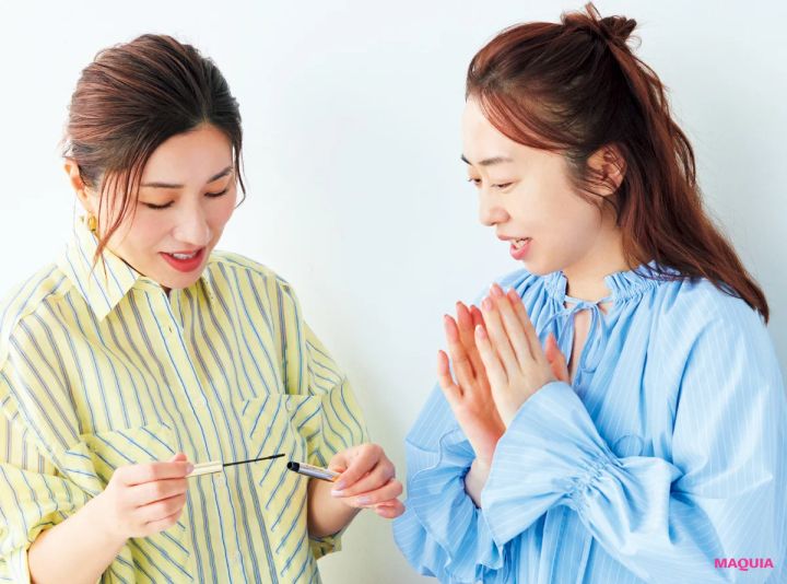 長井かおりさん×YouTuberあいりさん、即盛りを叶える棒モノコスメの実力を検証！_9