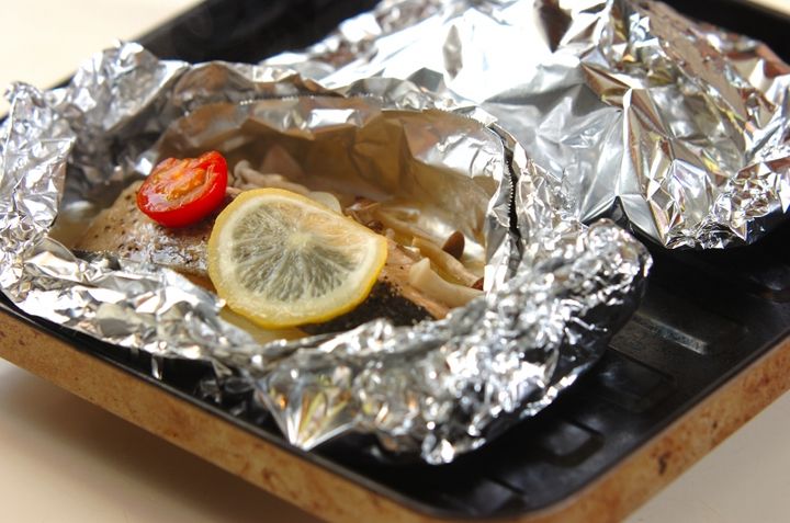 鮭のホイル焼きの作り方2