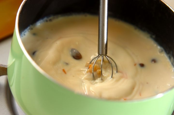 豆乳みそ汁の作り方2