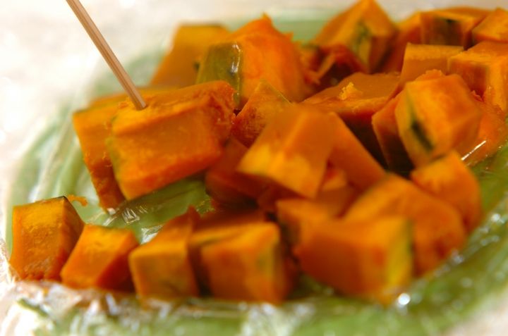 カボチャサラダの作り方2