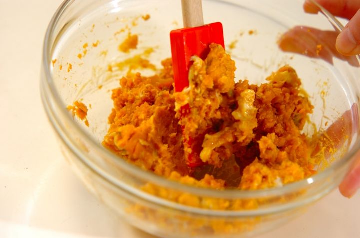 カボチャサラダの作り方3