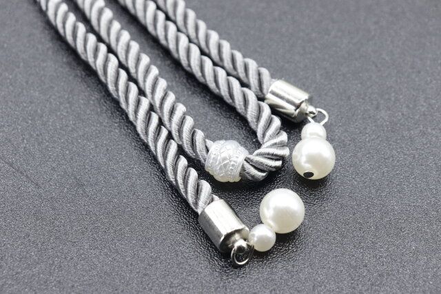 ダイソーのシックな帯紐（フェイクパール、アンティーク調）