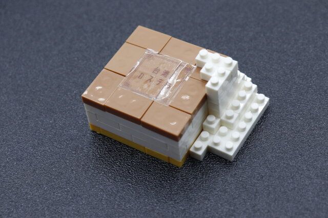 セリアのキッズブロック 台湾グルメ 台湾カステラの完成形
