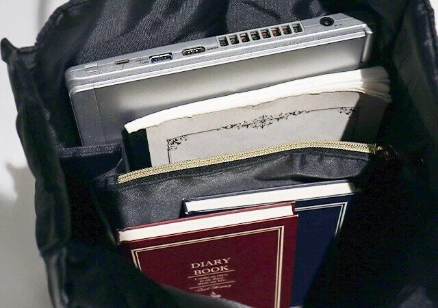 23区 超軽量キルティングトートバッグの容量