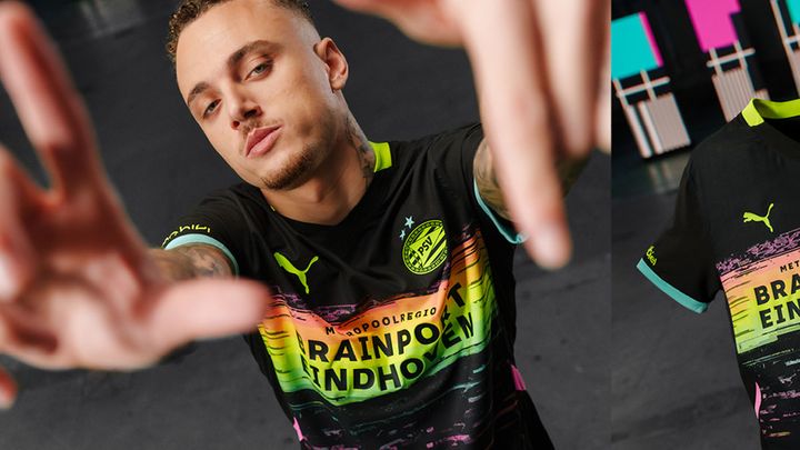 オランダ王者PSV、2024-25新ユニフォームを発表！テレビでよく見る“あのカラフル画像”を表現