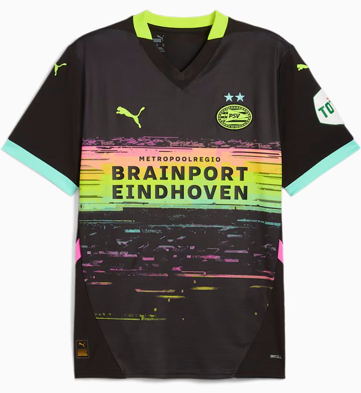 オランダ王者PSV、2024-25新ユニフォームを発表！テレビでよく見る“あのカラフル画像”を表現