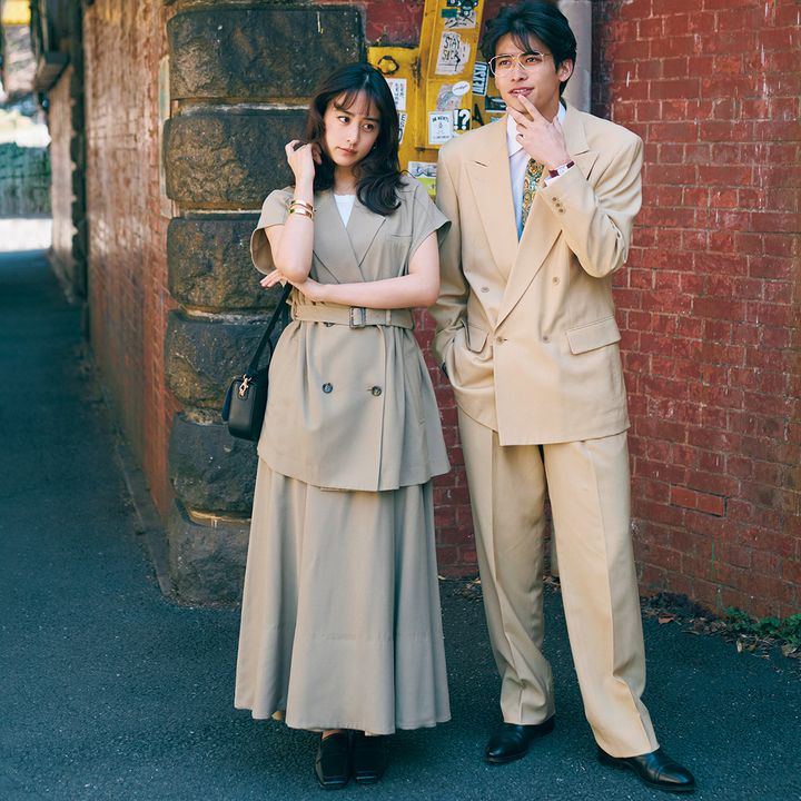 タイムリープから40年前へ！久々デートの日のセットアップコーデ【着