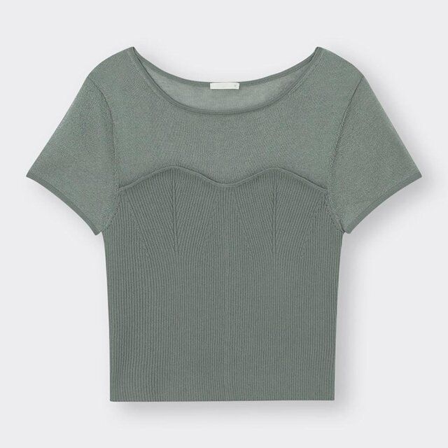 GUのビスチェコンビネーションセーター