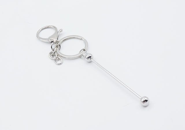 セリアのカスタムキーホルダーパーツのシルバー