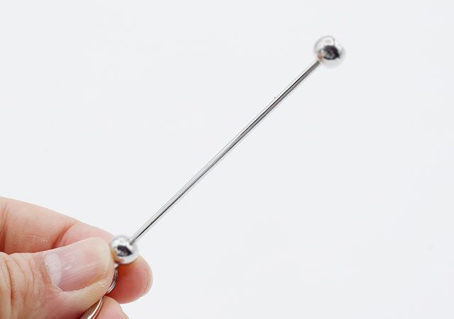 セリアのカスタムキーホルダーパーツのポール