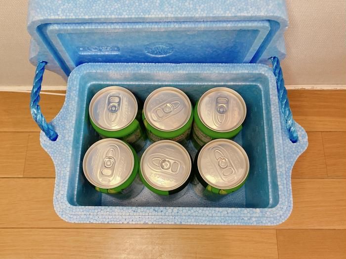 ダイソーのクーラーボックスの画像