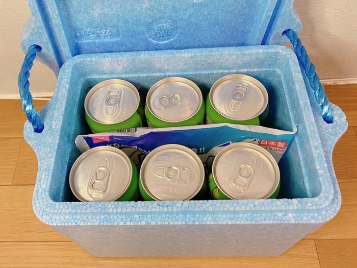 ダイソーのクーラーボックスの画像