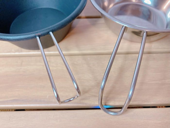 ダイソーのシェラカップの持ち手の画像