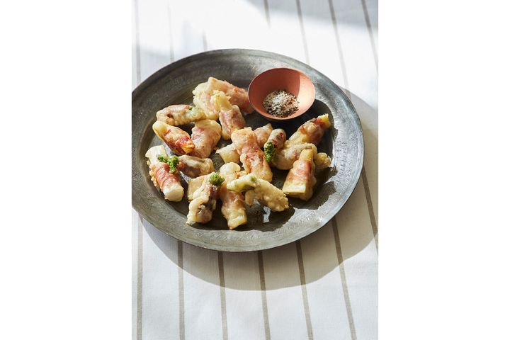 山菜の生ハムフリッター