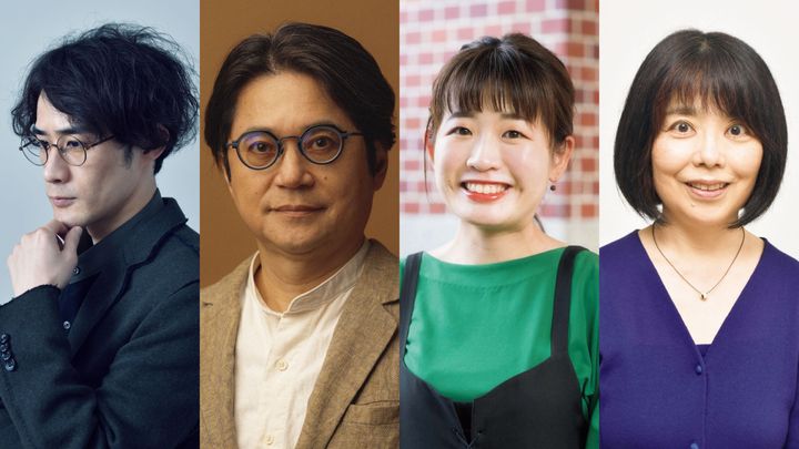 左から、木下龍也、穂村 弘、くどうれいん、俵 万智