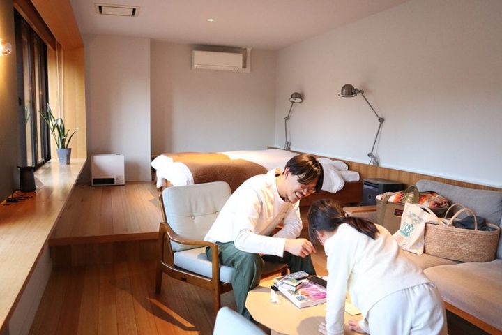 手ぶらキャンプにおすすめ：タイニーガーデン 蓼科のロッジのお部屋